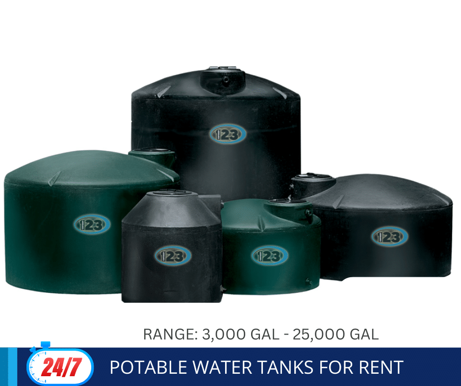 Potable Water Tanks for Rent